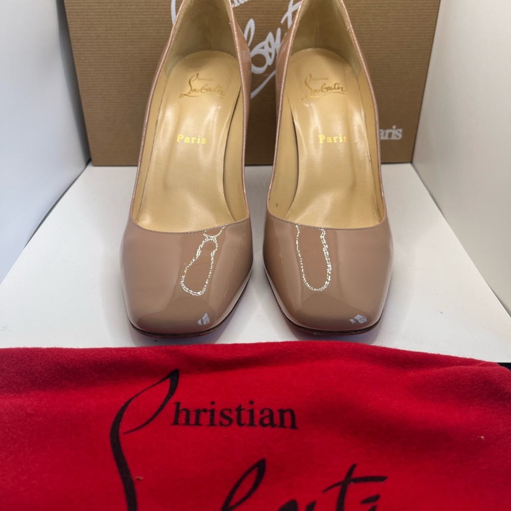 Christian Louboutin Tan Heels Classic Pumps